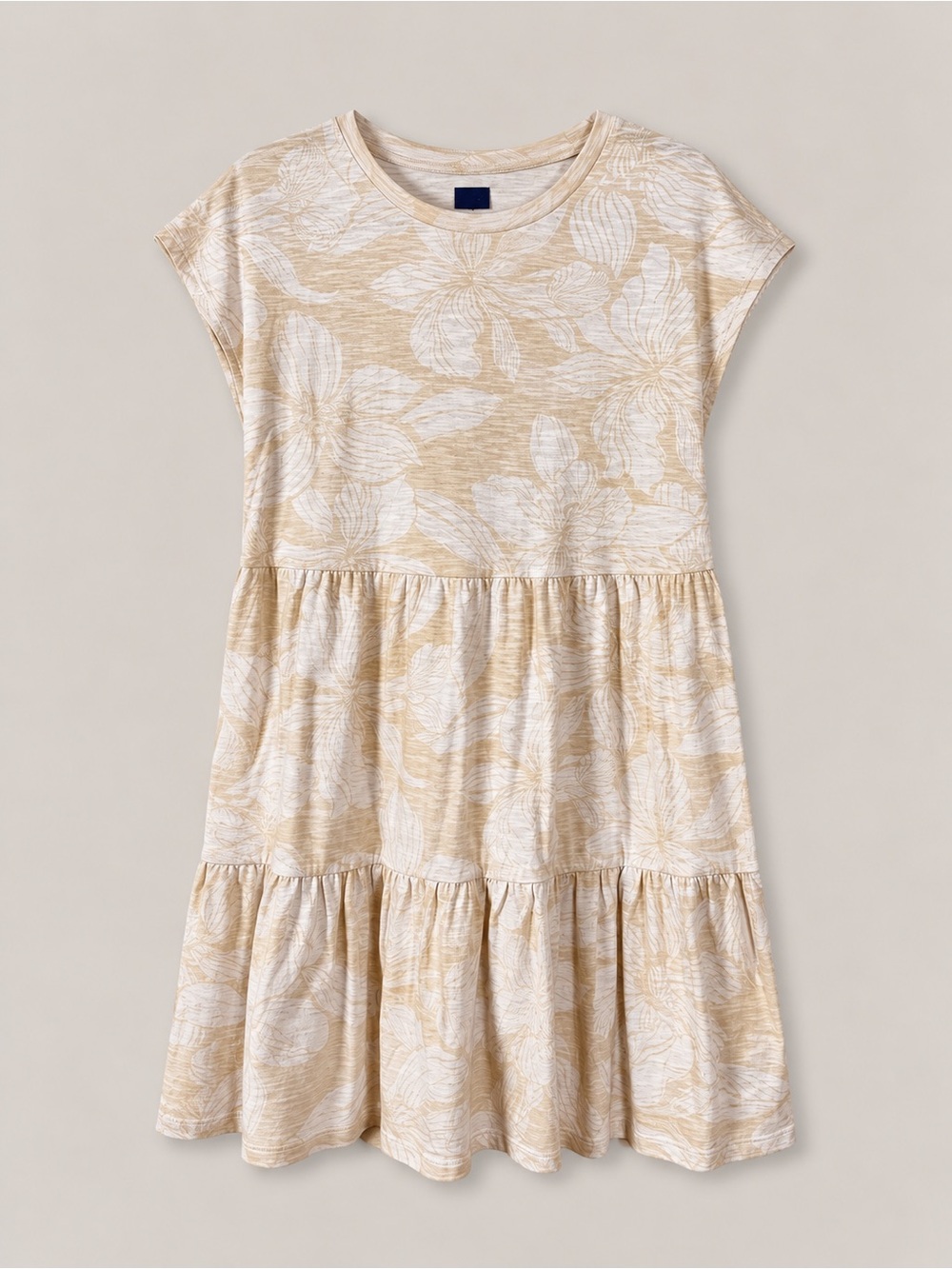 Gap Tiered Midi Dress Medium Beachy Coastal Euro Summer Cottage Prairie Modal